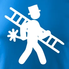 Kominík logo + nápis na zádech