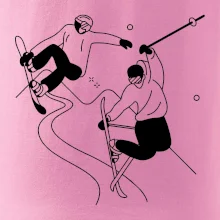 Lyžovaní - kresleny obrázek