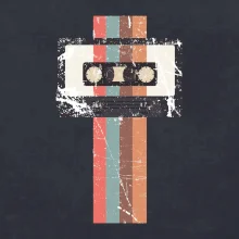Retro kazeta - pruhy Retro kazeta - pruhy