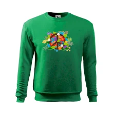 Peace symbol prorostlý květinami