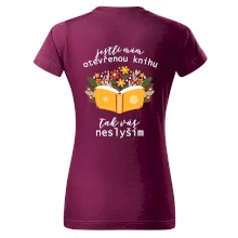 Jestli mám otevřenou knihu, tak vás neslyším