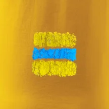 Turistická Cyklo značka - žluto modrá