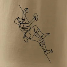 Lezecká stěna jedním tahem