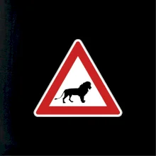 Dopravní značka - Pozor lev