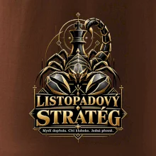 Listopadový stratég se štírem a šachovým králem