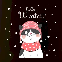 Kočka v čepici s vystrčeným jazykem