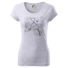 Praha - 14100 mapa s vodními toky