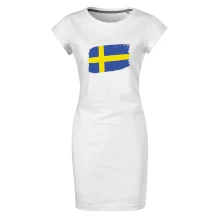 Švédsko vlajka štětkou