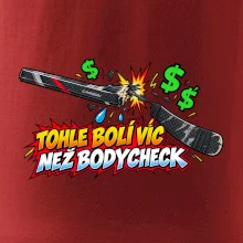 Zlomená hokejka bolí víc než bodycheck