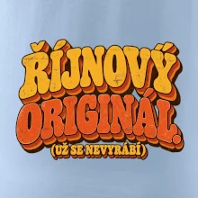 Říjnový originál už se nevyrábí retro nápis