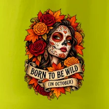 Born to be wild podzimní květinová lebka