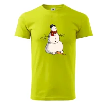 Sněhulák se spadlým nosem