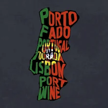 Mapy - názvy měst - Portugalsko