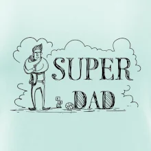 Kreslený nápis super dad
