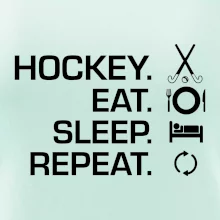 Pozemní hokej eat sleep repeat