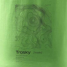 Trosky - vrstevnice v obdélníku