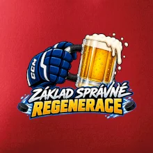 Hokejová regenerace s pivem