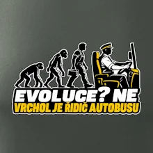 Evoluce vrchol je řidič autobusu