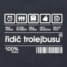 Čárový kód -  Řidič trolejbusu Čárový kód -  Řidič trolejbusu
