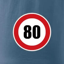 Dopravní značka - omezení rychlosti 80
