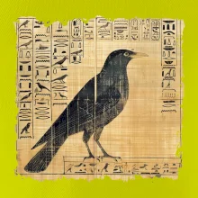 Egyptské hieroglyfy pták