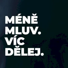 MÉNĚ MLUV. VÍC DĚLEJ.