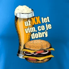 Pivo a burger vím co je dobrý