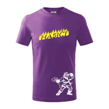 Hasič stojící - nápis hasiči - Velký nápis  na zádech