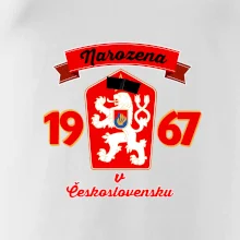 Narozena v Československu - Přelepený znak 1967