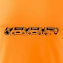 Cyklistický řetěz nákres