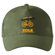 Starší muž - cyklista silniční kolo Starší muž - cyklista silniční kolo