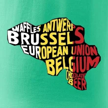 Mapy - názvy měst - Belgie