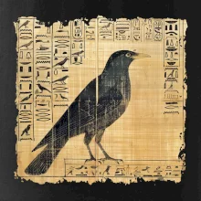 Egyptské hieroglyfy pták