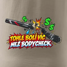 Zlomená hokejka bolí víc než bodycheck