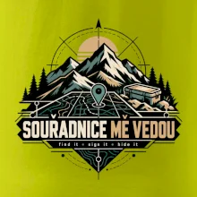 Souřadnice mě vedou horská mapa