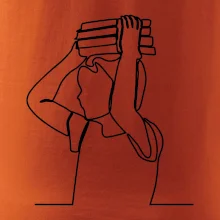 Student a kniha jedním tahem