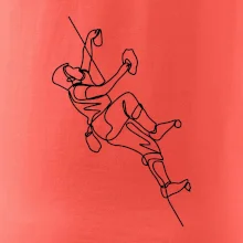 Lezecká stěna jedním tahem