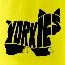 Jorkšírský teriér - Yorkie - Nápis v těle