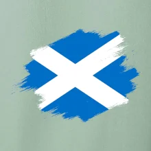 Skotská vlajka kreslená štetcem