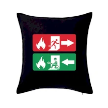 Lidé utíkají, hasiči přibíhají