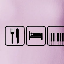 Eat sleep piano v řadě