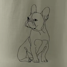Francouzský buldoček černá kresba