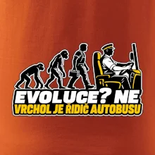 Evoluce vrchol je řidič autobusu