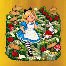 Alenka v říši dluhů finanční bludiště