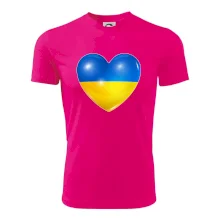 Ukrajina srdce vlajka