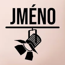 Jméno a nápis na zádech - stage crew