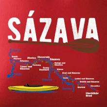 Mapa řeky Sázavy