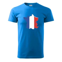 Francouzská vlajka mapa obrys