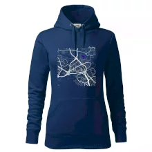 Praha - 14100 mapa s vodními toky