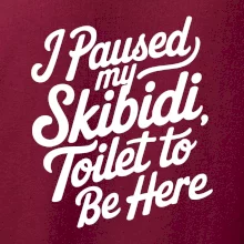 I Paused My Skibidi Toilet to be Here I Paused My Skibidi Toilet to be Here